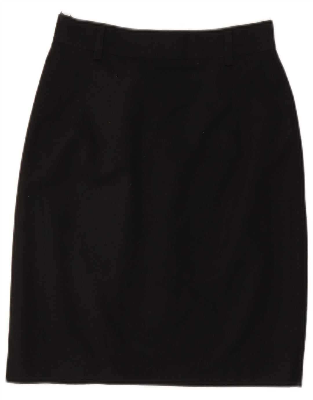 Saia lápis feminina vintage pequena W26 poliéster preto
