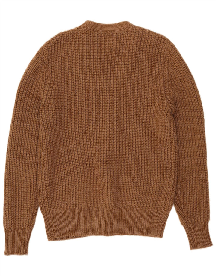Suéter cardigã masculino All Saints médio marrom acrílico