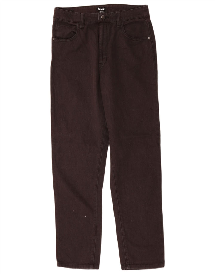 Calça jeans reta feminina Billabong W28 L28 algodão preto