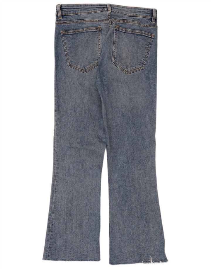 Zara Jeans Bootcut Feminino EU 40 Médio W30 L28 Azul Algodão