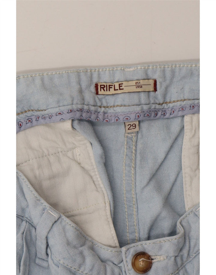 Shorts Chino Feminino Pegged RIFLE W29 Azul Médio