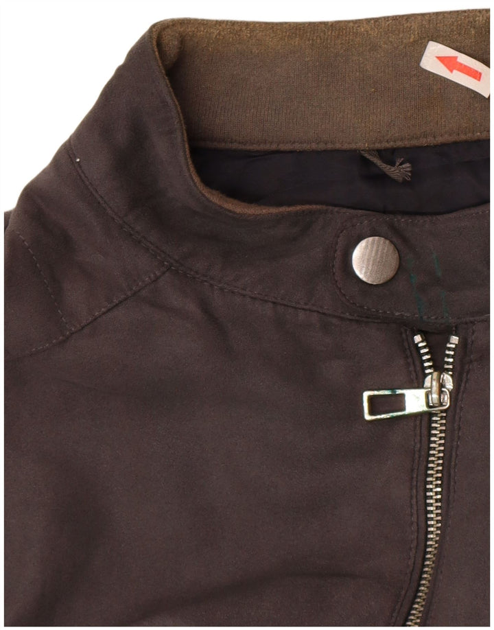 Jaqueta bomber masculina Marks & Spencer UK 46 3XL cinza poliéster