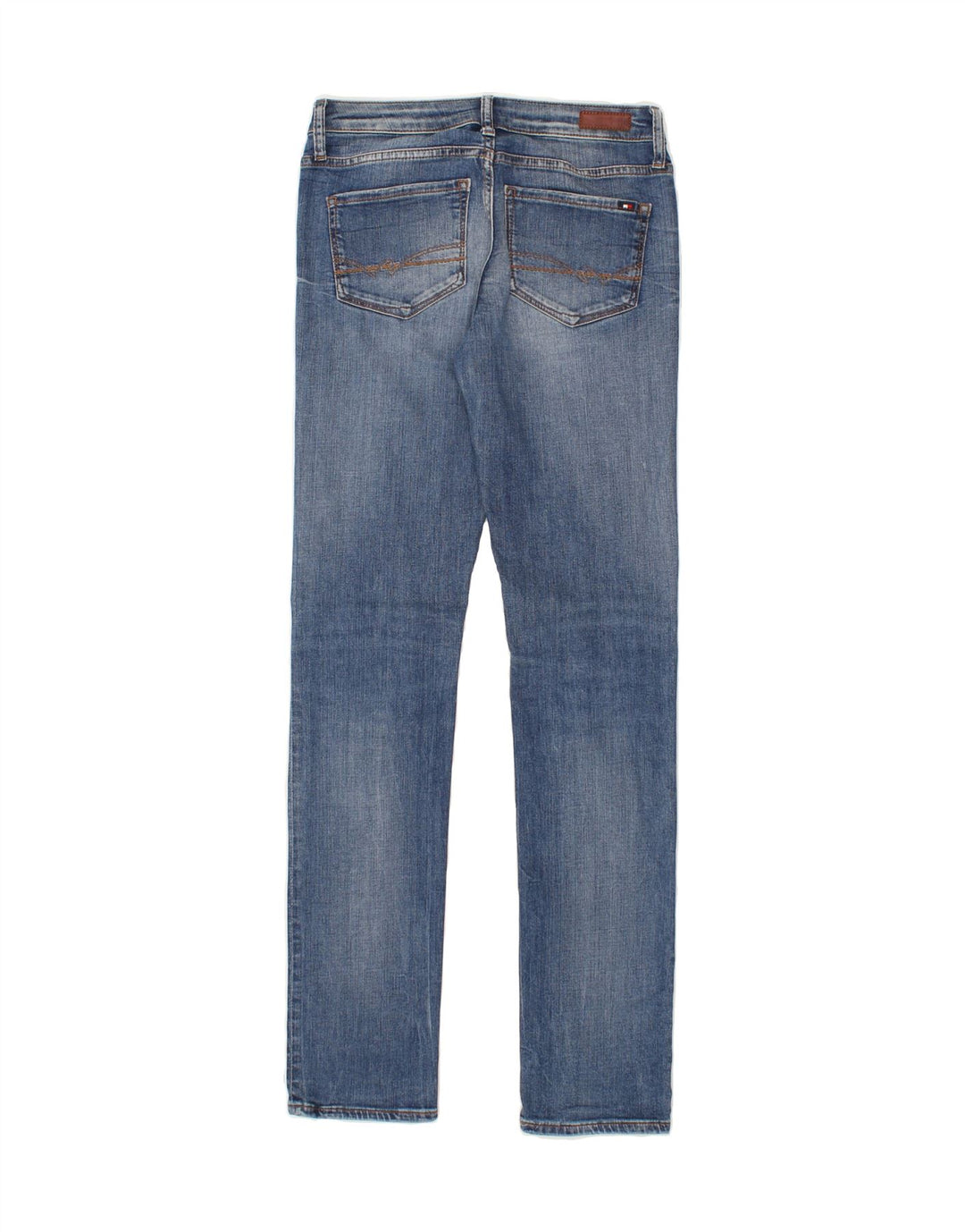 TOMMY HILFIGER Womens Rome Regular Fit Slim Jeans W26 L32 Blue Cotton Vintage Tommy Hilfiger and Second-Hand Tommy Hilfiger from Messina Hembry 