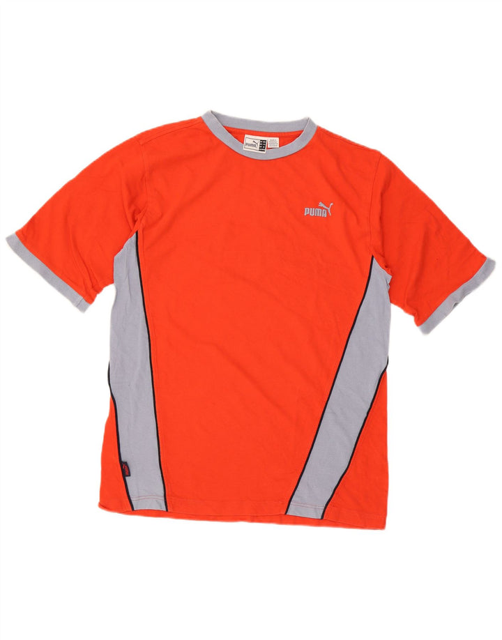 Camiseta Puma Menino Top 15-16 Anos Laranja Colorblock