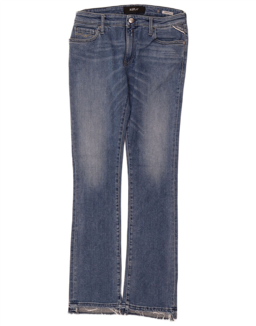 Jeans femininos Bootcut REPLAY W28 L30 algodão azul