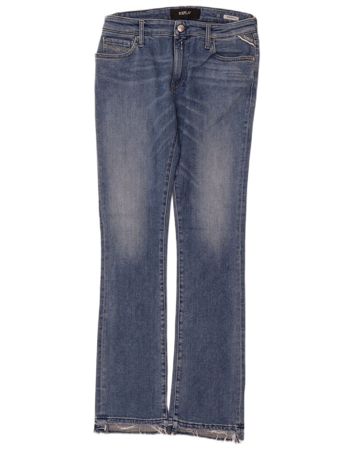 Jeans femininos Bootcut REPLAY W28 L30 algodão azul