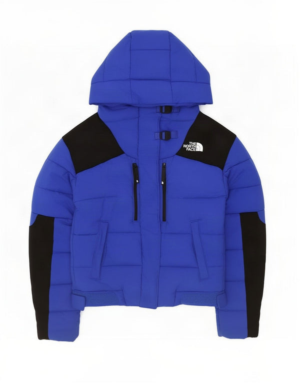 Jaqueta acolchoada com capuz feminina The North Face UK 6 XS azul colorblock