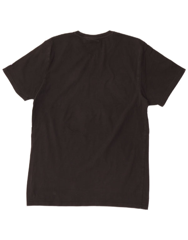Camiseta feminina New Era Lakers com estampa gráfica UK 16 grande algodão preto