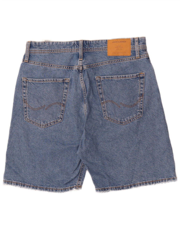 Shorts jeans masculino Jack & Jones médio W32 algodão azul
