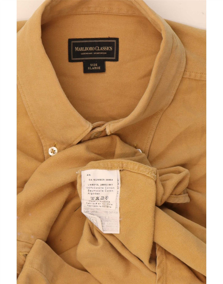 Camisa masculina Marlboro Classics XL algodão bege