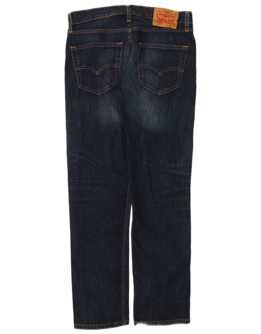 Levi's Masculino 511 Slim Jeans W32 L30 Azul Marinho Algodão