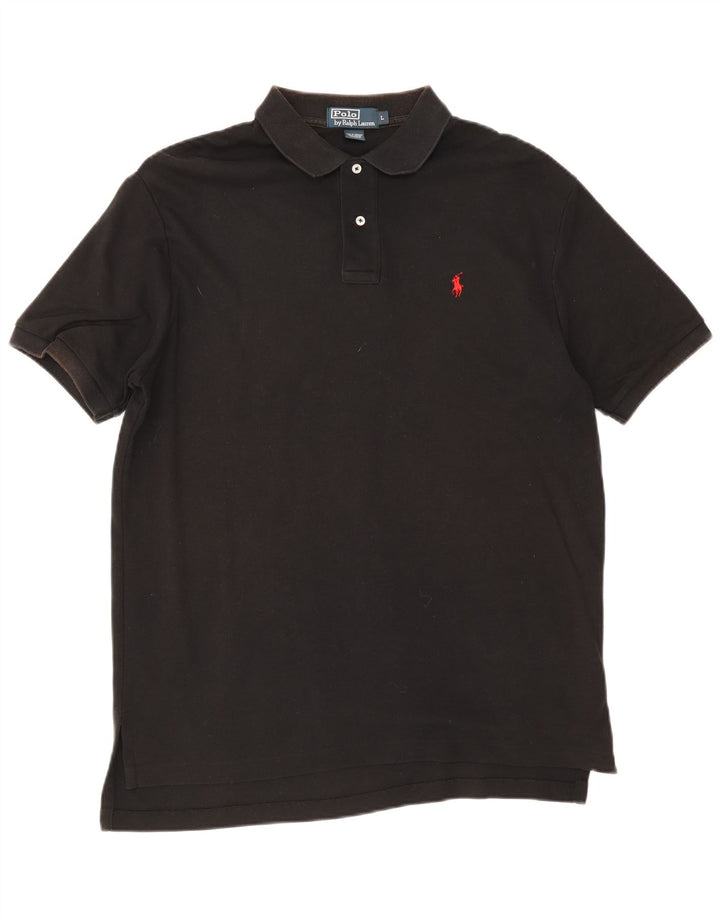 Polo Ralph Lauren Camisa masculina grande de algodão preto