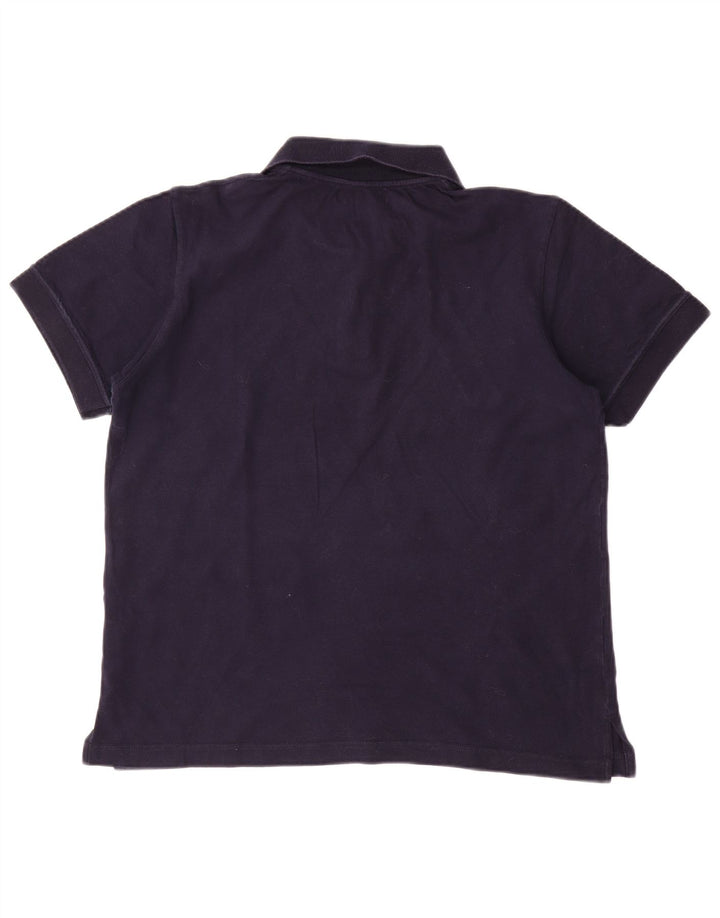 Camisa polo masculina ELLESSE grande algodão azul marinho