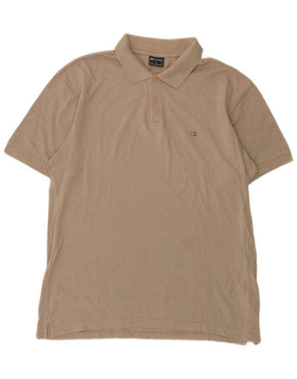Camisa polo masculina Champion XL bege algodão