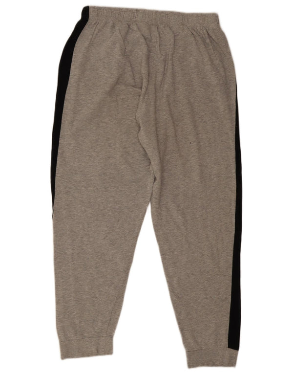 Calça de treino masculina Kappa Joggers 2XL cinza colorblock algodão