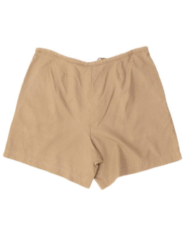 Shorts feminino Nike US 8/10 médio W30 poliéster bege