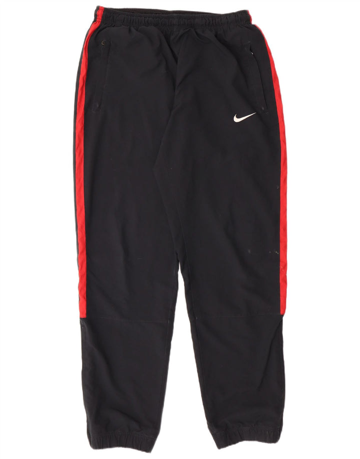 Calça de treino masculina NIKE Joggers UK 41/43 grande bloco colorido preto