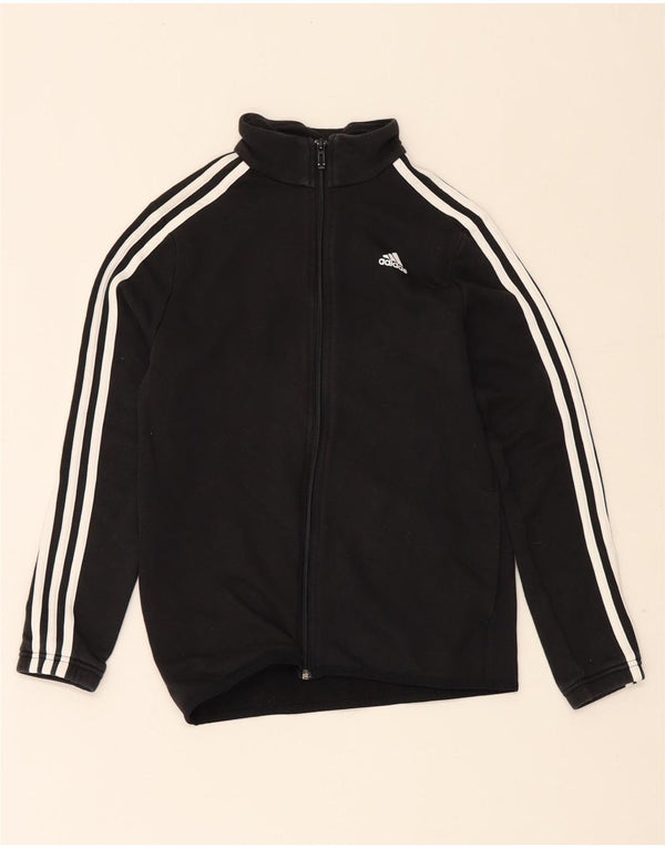 Casaco de treino Adidas Boys 11-12 anos preto poliéster