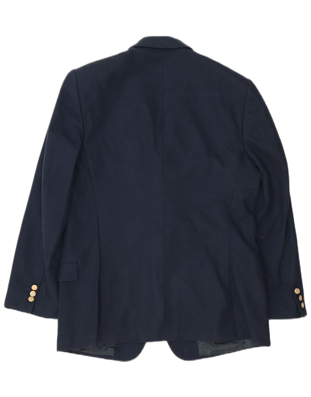 Jaqueta Blazer Masculina Valentino com 2 Botões Reino Unido 40 Grande Azul Marinho