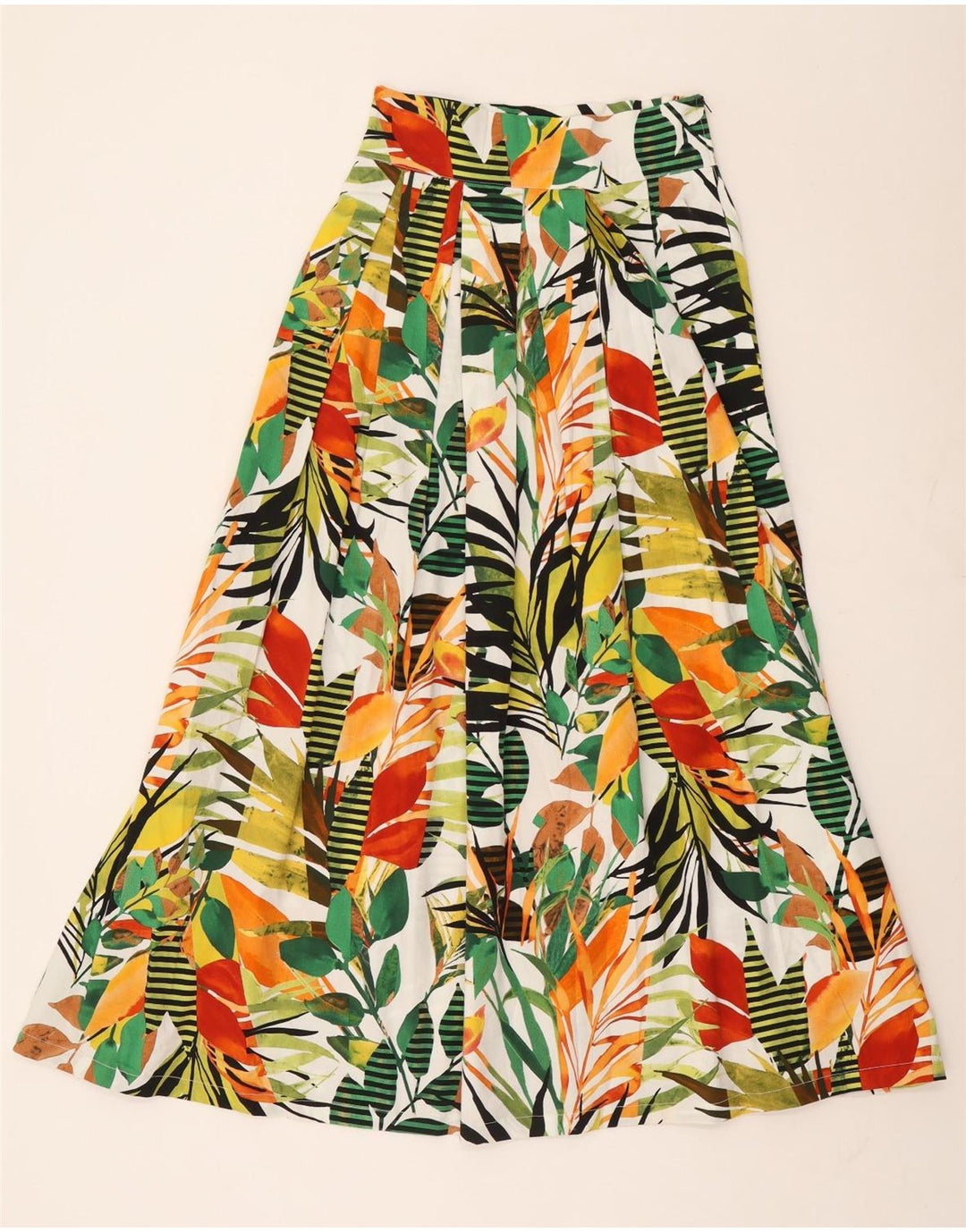 Saia feminina vintage linha A W26 pequena floral multicolorida