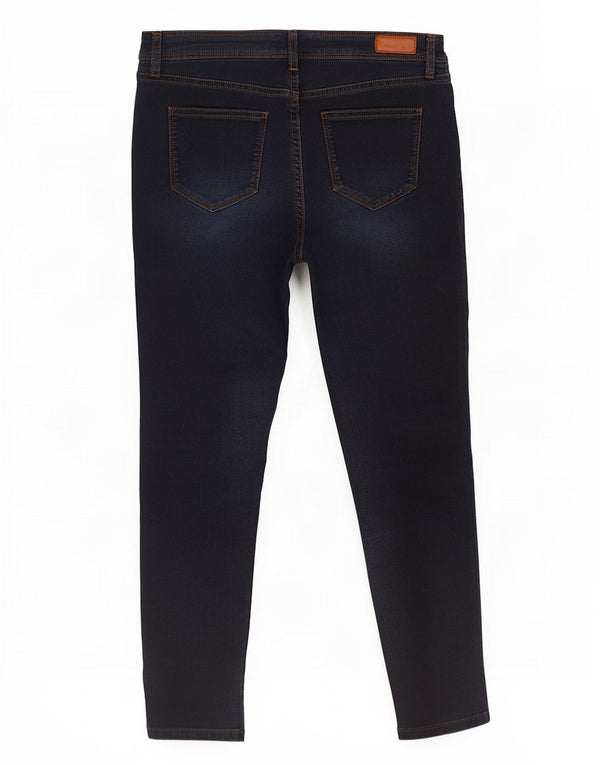 Calça jeans feminina Fat Face UK 12 médio W32 L29 algodão azul marinho