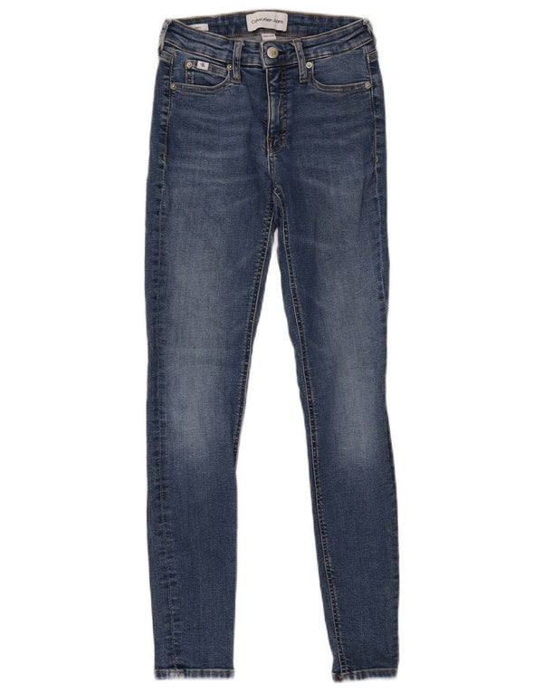 Calça jeans skinny feminina Calvin Klein W25 L30 azul