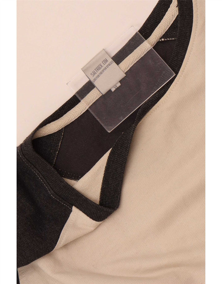 Saltrock Mens Top Manga Longa XL Branco Colorblock