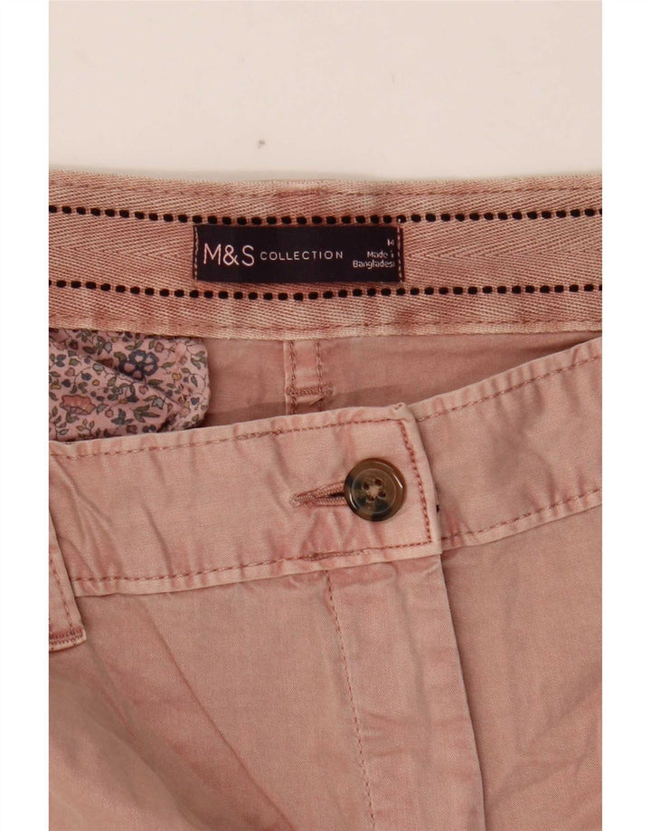Shorts Chino Feminino Marks & Spencer Reino Unido 14 Grande W34 Rosa