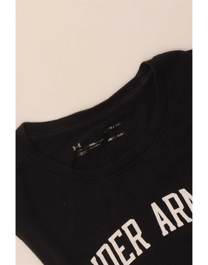 Colete gráfico Under Armour masculino Heat Gear Top médio preto