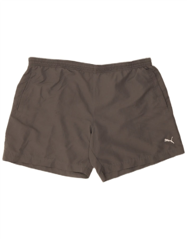 Shorts esportivos masculinos PUMA 2XL cinza
