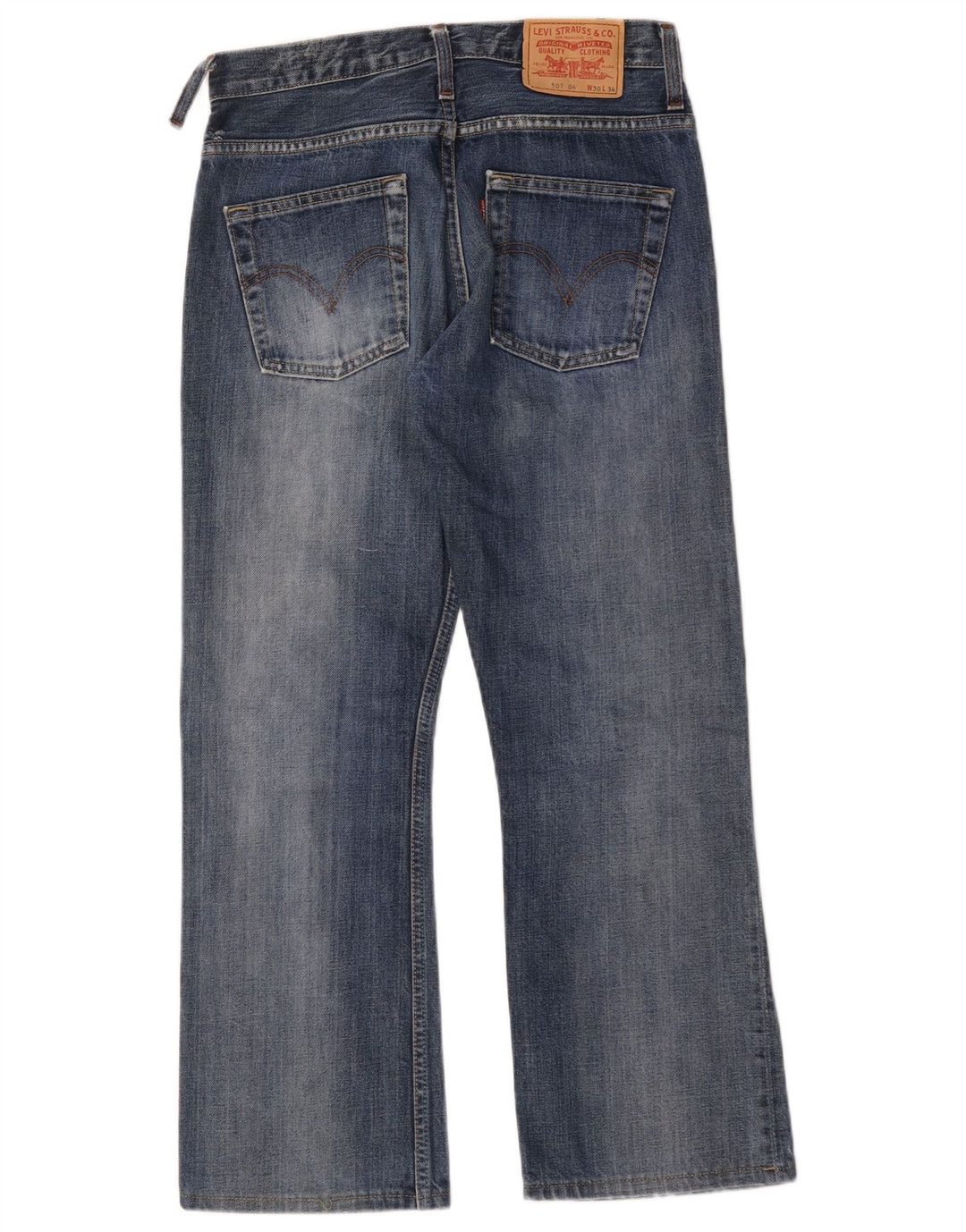 Levi's Masculino 507 Bootcut Jeans W30 L28 Azul Algodão