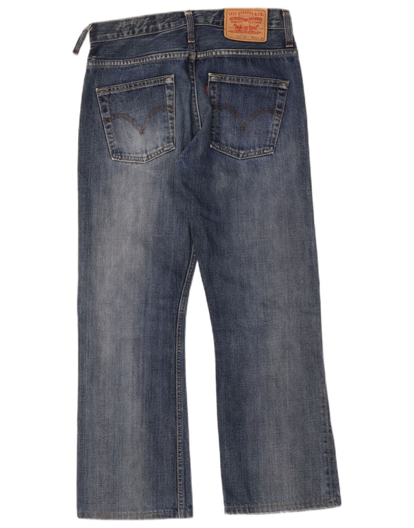 Levi's Masculino 507 Bootcut Jeans W30 L28 Azul Algodão