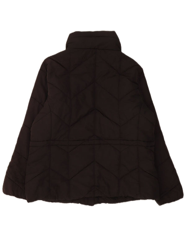 Jaqueta acolchoada feminina Marks & Spencer UK 18 XL poliéster preto
