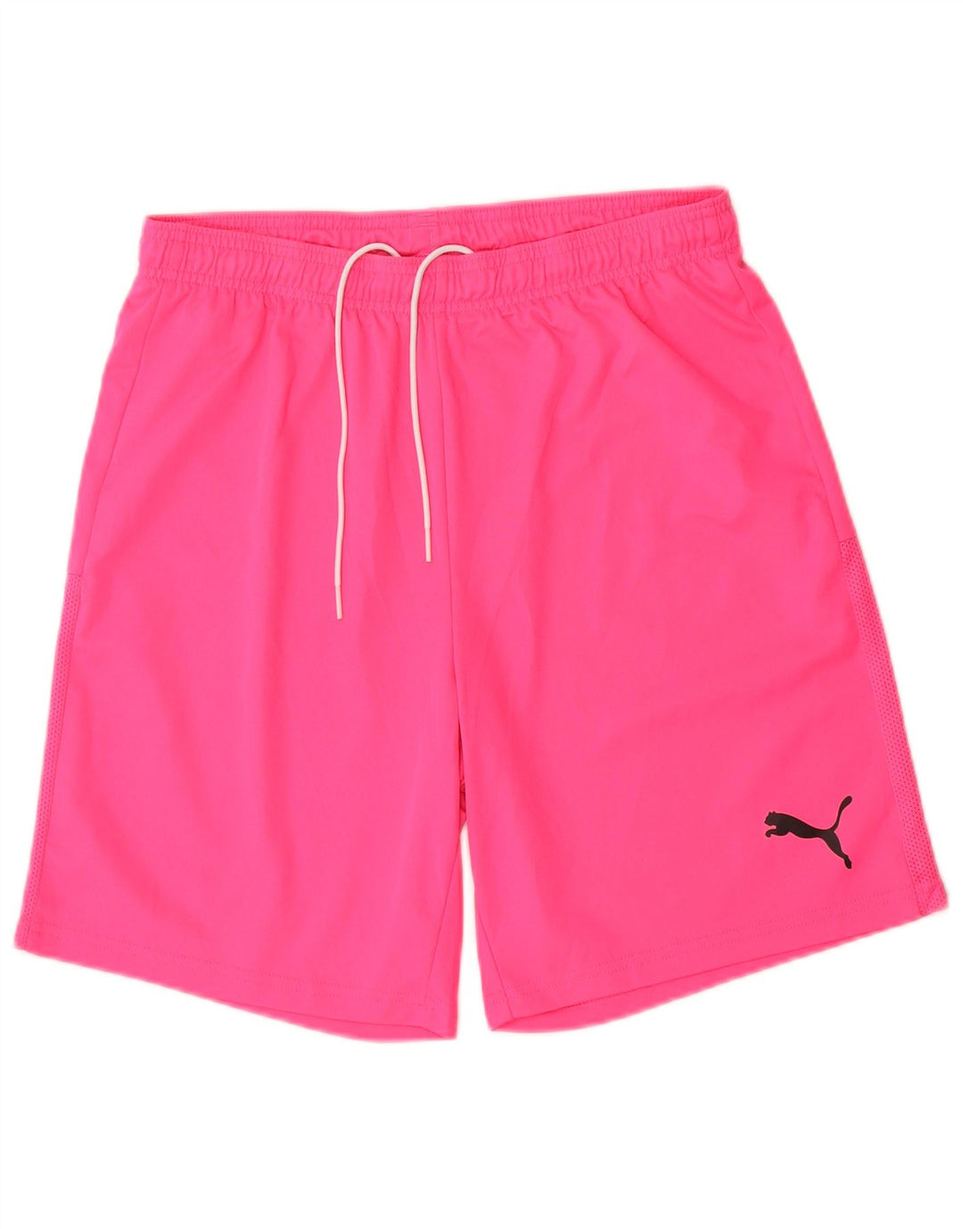 Shorts esportivos masculinos Puma médio rosa poliéster