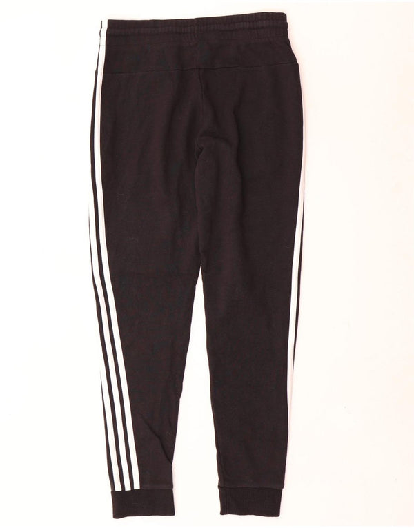 Calça de treino feminina Adidas Joggers UK 8/10 pequeno algodão preto