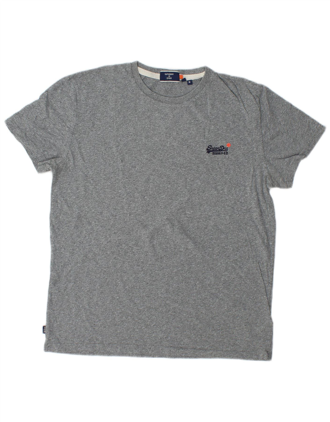 Camiseta feminina SUPERDRY UK 14 algodão cinza médio