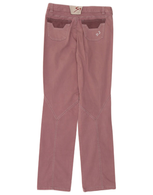 9.2 by Carlo Chionna Calça casual feminina W28 L32 Borgonha Colorblock