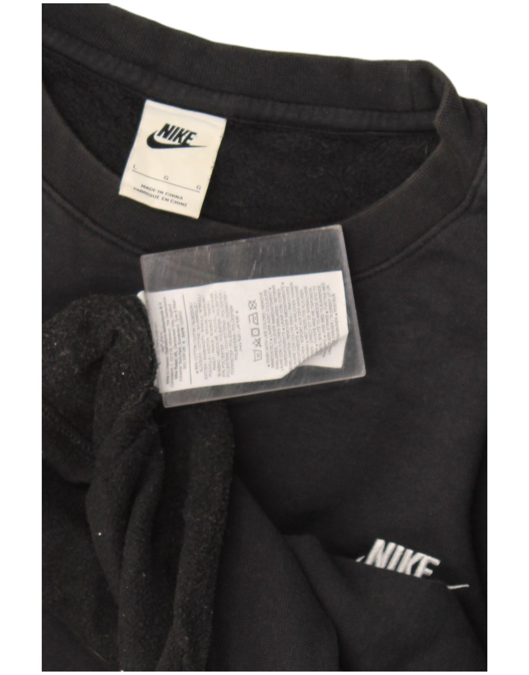Nike moletom masculino jumper grande algodão preto