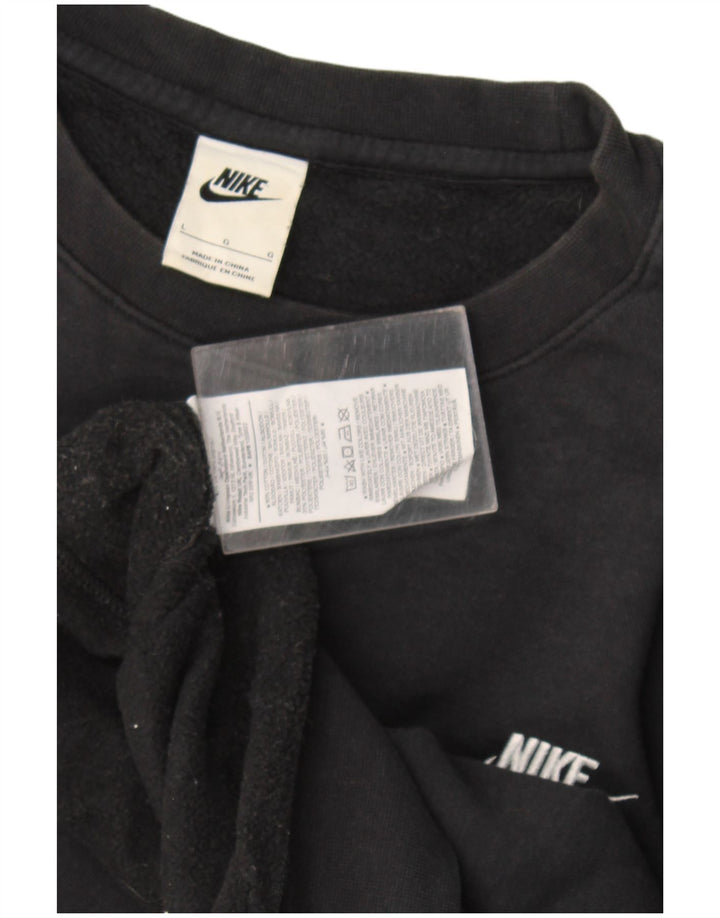 Nike moletom masculino jumper grande algodão preto