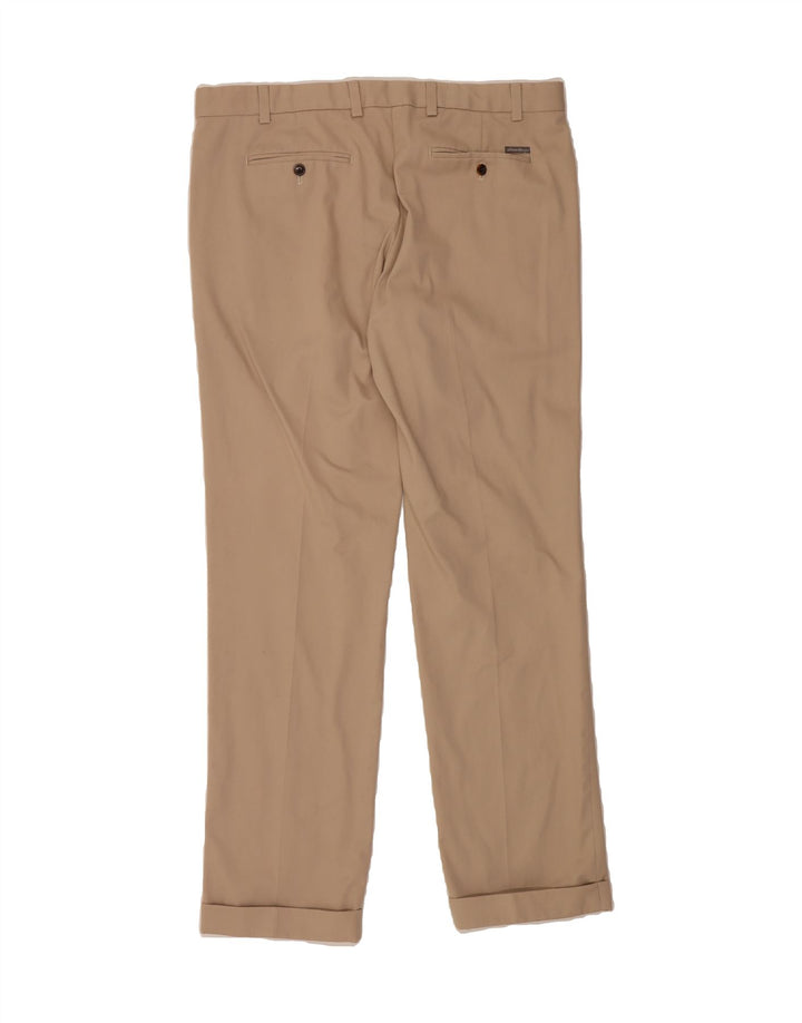 EDDIE BAUER Mens Straight Chino Trousers W38 L34 Beige Cotton Vintage Eddie Bauer and Second-Hand Eddie Bauer from Messina Hembry 