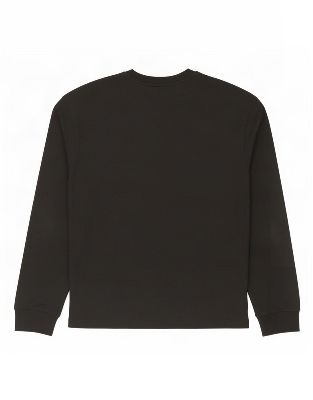 Zara Top masculino manga comprida médio algodão preto