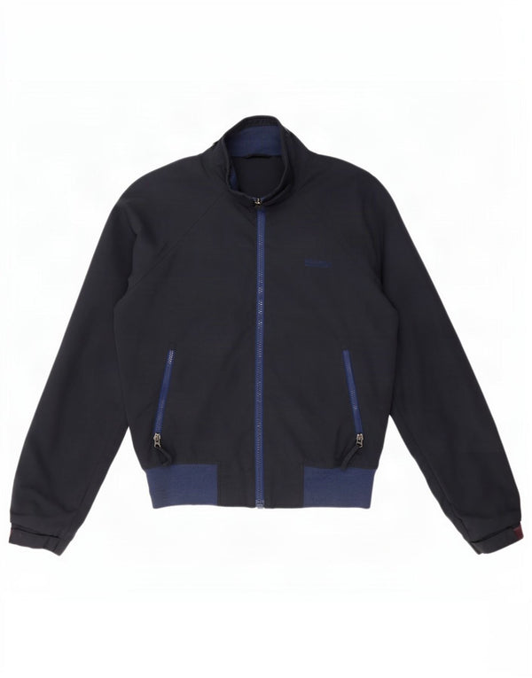 Jaqueta bomber superdimensionada feminina Woolrich poliéster azul marinho pequeno Reino Unido 10