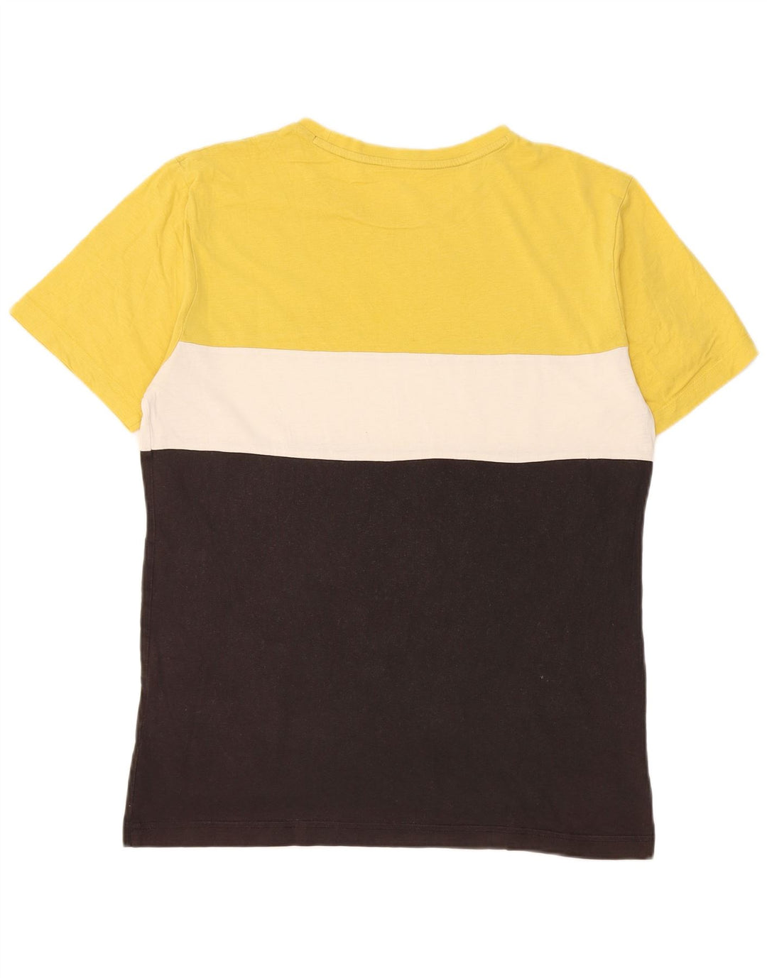 Puma Mens Camiseta Top Médio Multicolorido Colorblock Algodão