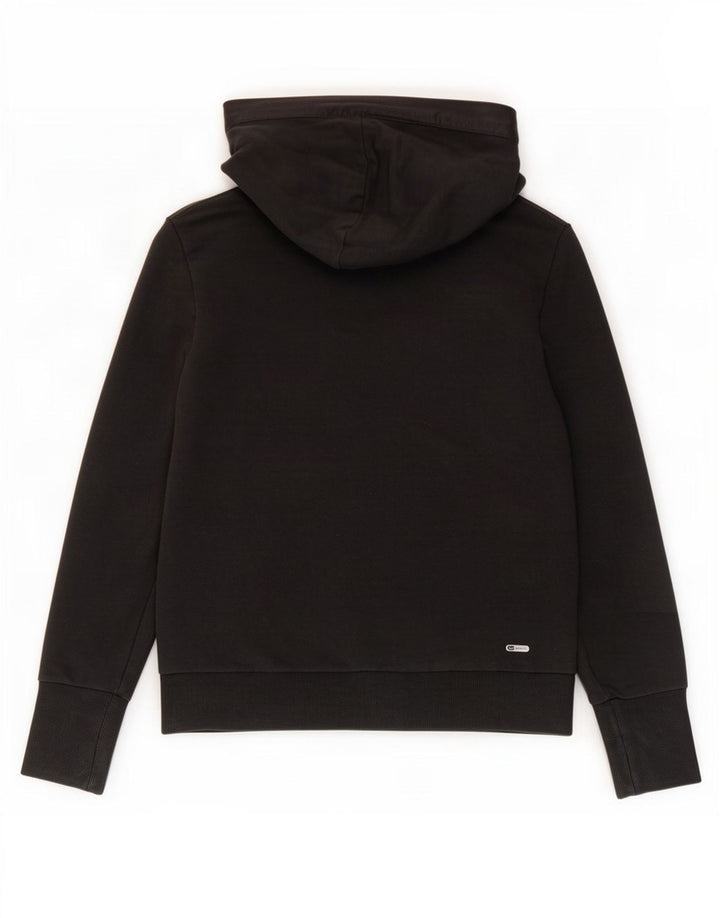 Puma feminino moletom com capuz UK 14 médio algodão preto