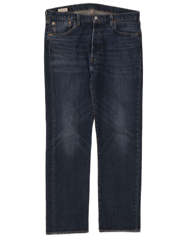 Levi's Masculino 501 Straight Jeans W34 L30 Azul Algodão