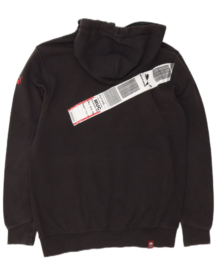 Puma Mens Munchen Graphic Hoodie Jumper Pequeno Preto