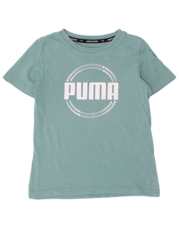 Camiseta Puma Boys Graphic Top 7-8 Anos Azul