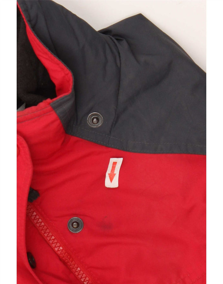 Jaqueta de chuva feminina Columbia UK 16 grande poliéster colorblock azul marinho