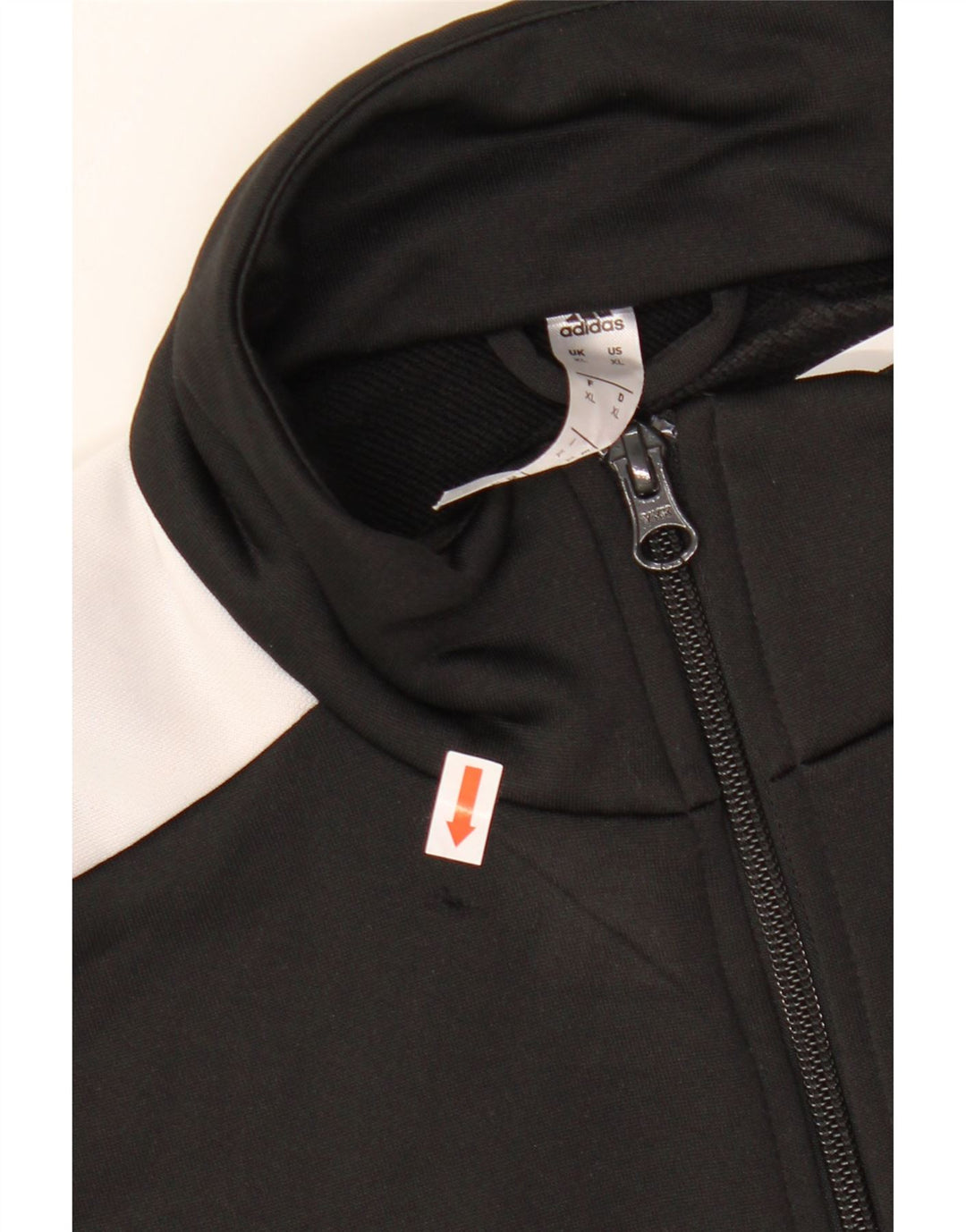 ADIDAS Mens Tracksuit Top Jacket XL Preto Colourblock Poliéster