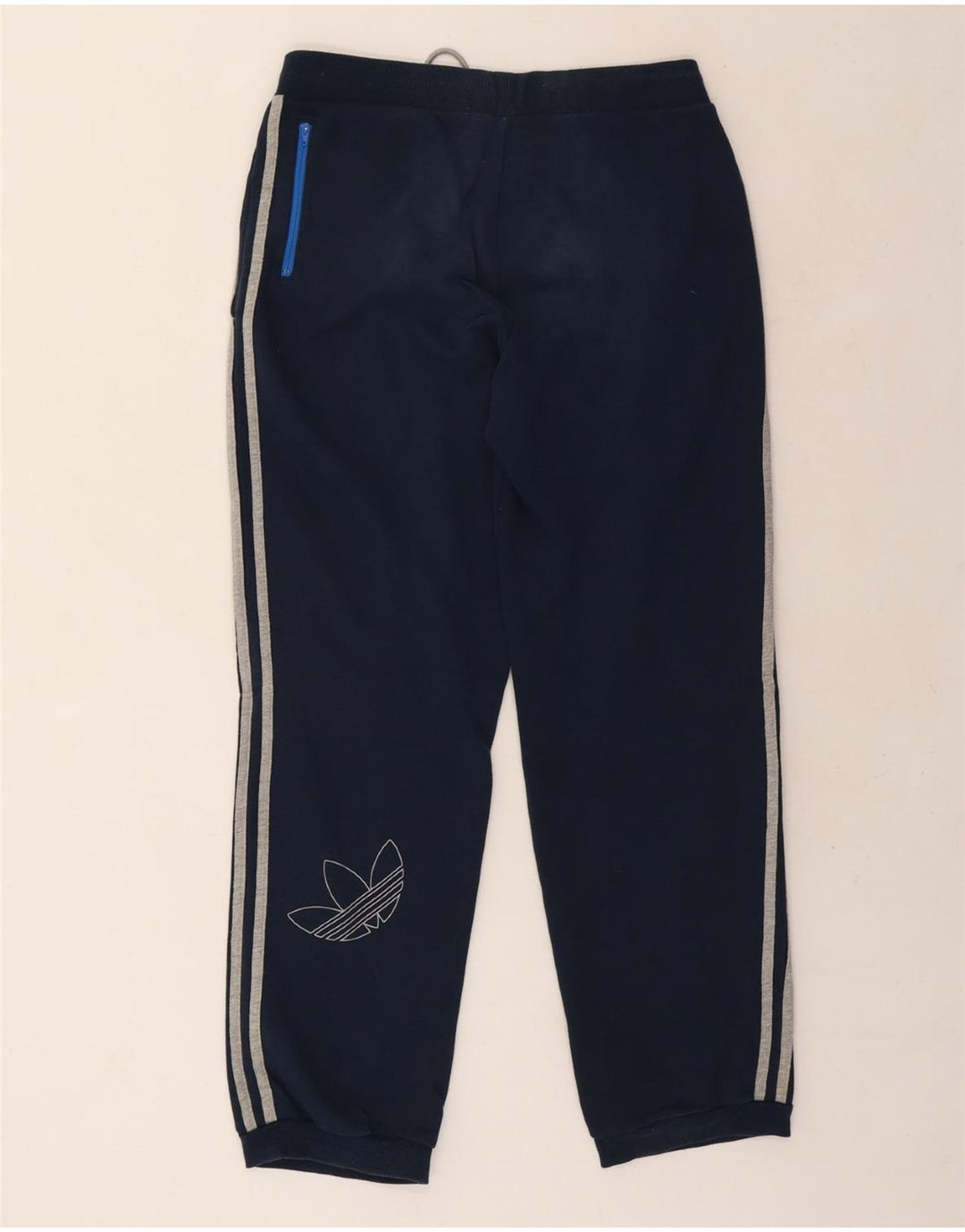 ADIDAS Mens Graphic Tracksuit Calças Joggers Médio Azul Marinho Algodão